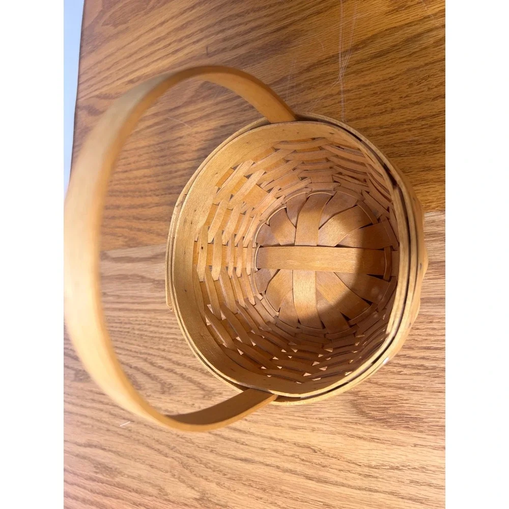 Longaberger 2001 Edition Small Gathering Basket Handwoven Ohio USA Easter Decor